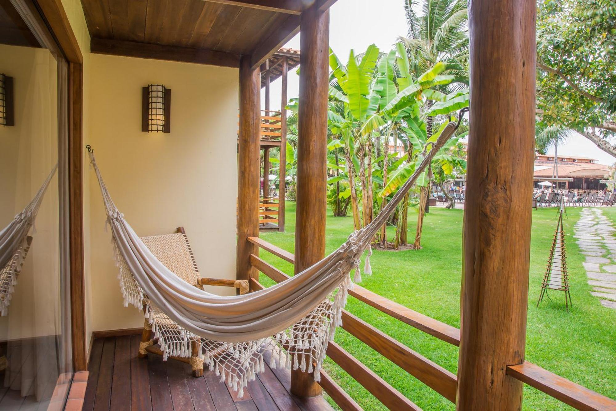 La Torre Resort All Inclusive Porto Seguro Dış mekan fotoğraf A hammock on a balcony